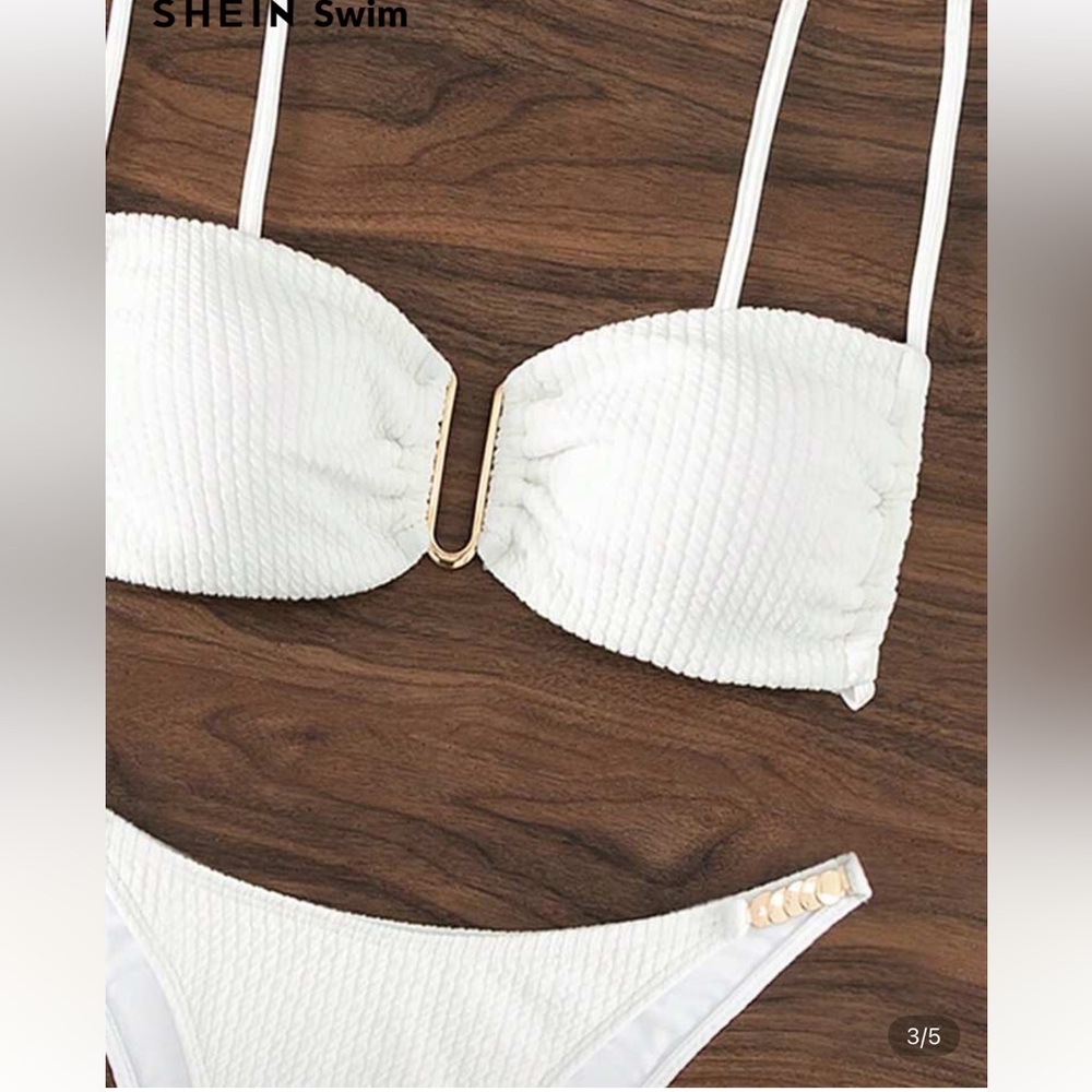 White Bikini Set - Picture 2 of 5